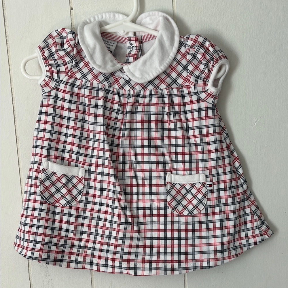 Plaid Baby Dress with Peter Pan Collar